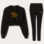 Girlz With Kinks Jogger Pant Set – Black